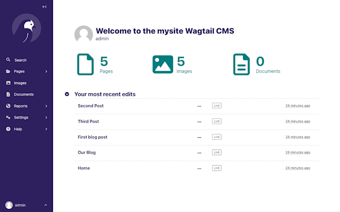 Gig Preview - Build your cms website using wagtail