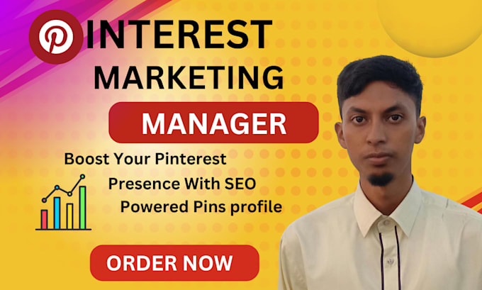 Gig Preview - Manage your pinterest account with SEO optimized pins and board