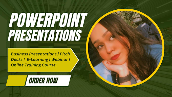 Gig Preview - Design powerpoint presentation for elearning, webinar and online training