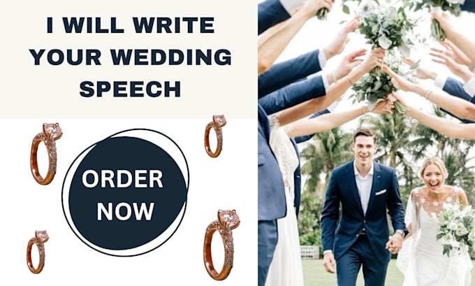 Gig Preview - Write your best man wedding speech, wedding vow, and maid of honor speech