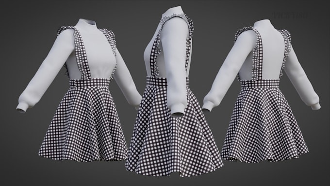 Gig Preview - Make 3d clothing for your product, modelling, rendering