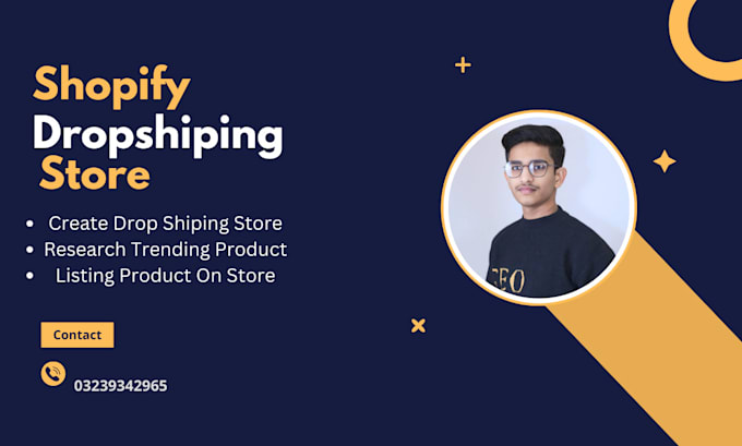 Gig Preview - Build you an automated dropshiping shopify store shopify website