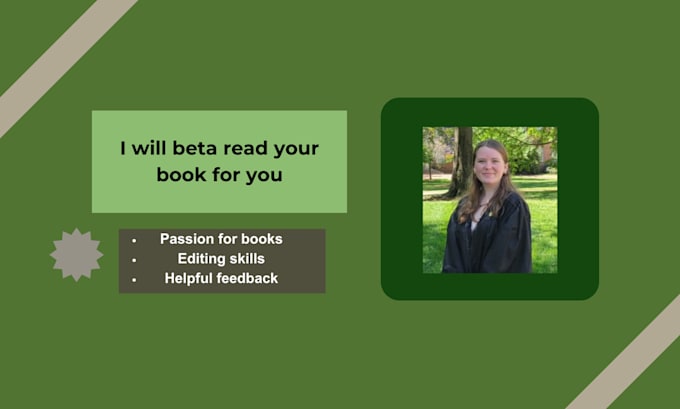 Gig Preview - Beta read your book