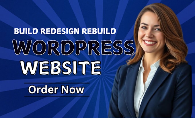 Gig Preview - Design redesign build rebuild wordpress website professionally