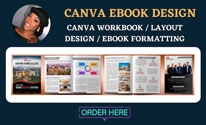 Gig Preview - Do canva ebook design, lead magnet, workbook, ebook formatting, layout design