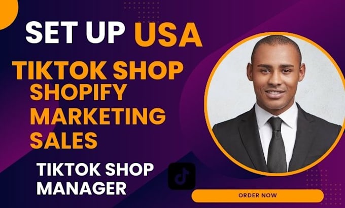 Gig Preview - Build USA tik tok shop shopify marketing sales tik tok shop manager