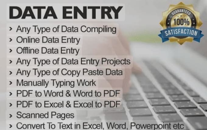 Bestseller - do data entry work and data entry lead generation