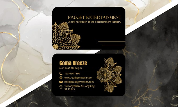 Gig Preview - Do modern, luxury, minimalist business card design