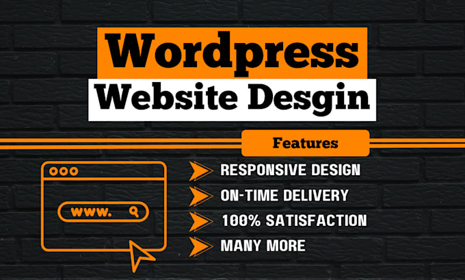 Gig Preview - Develop wordpress website redesign or design and complete website development