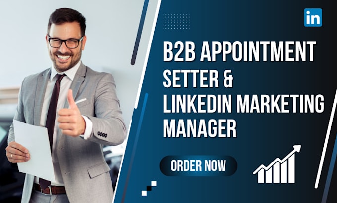 Gig Preview - Be your linkedin marketing manager and appointment setter