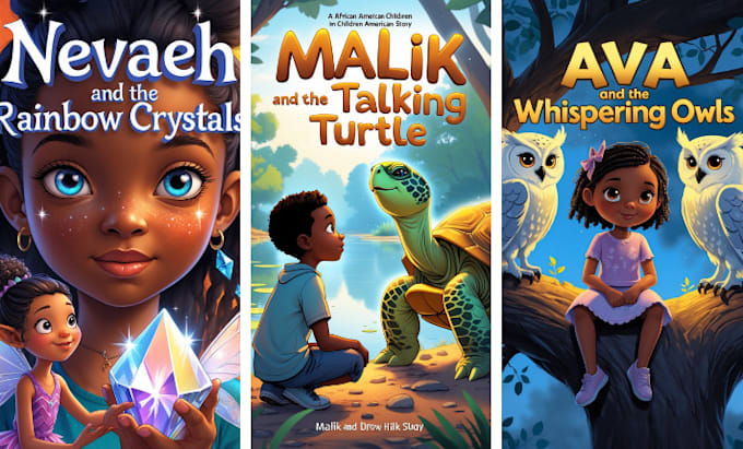 Gig Preview - African american childrens book illustration, children story book illustration