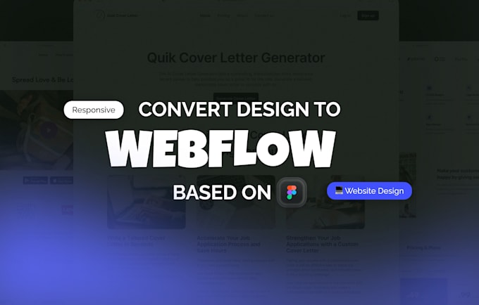 Gig Preview - Create webflow website or convert figma to webflow or webflow landing page