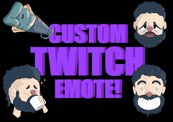 Gig Preview - Create custom twitch emotes in a cartoon style