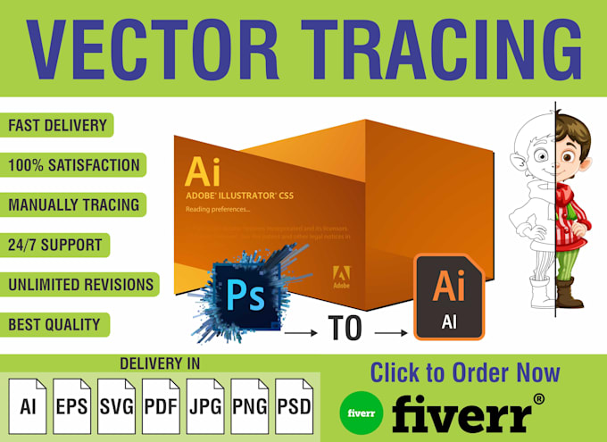 Gig Preview - Do perfect tracing and enhance your artwork