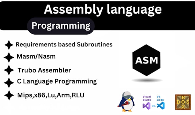 Bestseller - do  assembly language assignments for x86, nasm, arm, mips