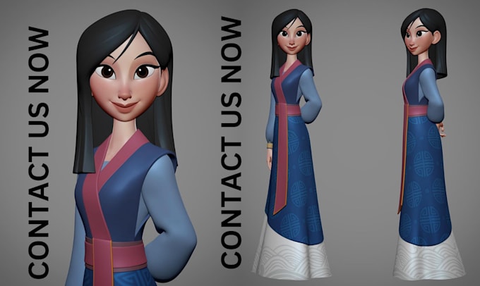 Gig Preview - Design 3d cartoon character 3d pixar disney character modelling for 3d animation