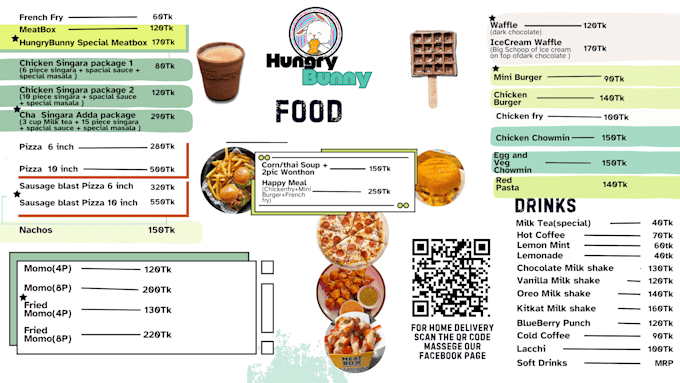 Gig Preview - Design a stunning restaurant menu that boosts sales