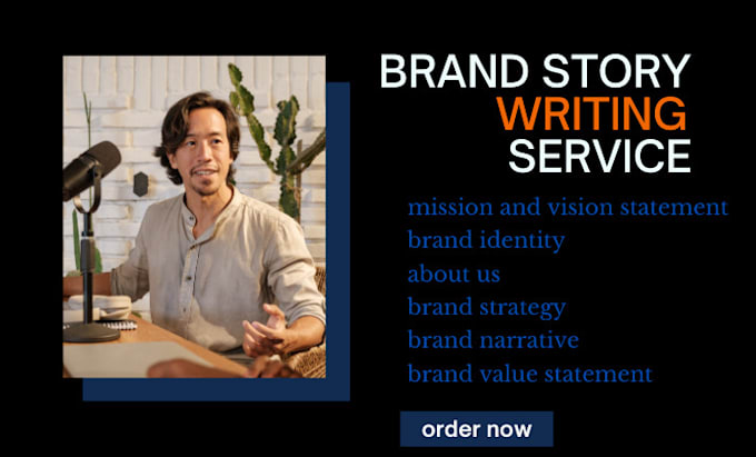 Gig Preview - Write brand, story mission and vision statement about us page, biography, bio