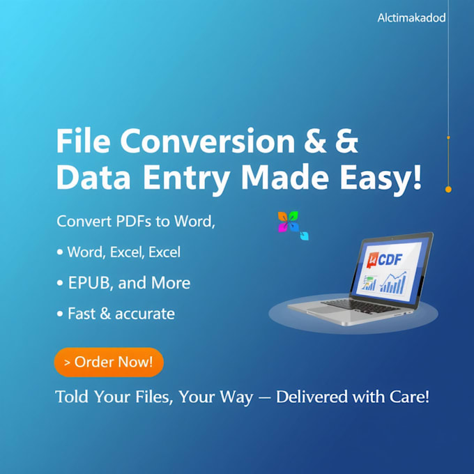 Gig Preview - Convert pdfs to excel word epub and more fast and accurate