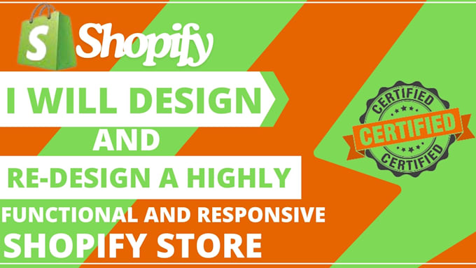 Gig Preview - Design or redesign your  shopify dropshipping print on demand store