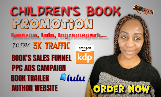 Gig Preview - Do children book promotion, amazon kdp book marketing, targeted ads campaign