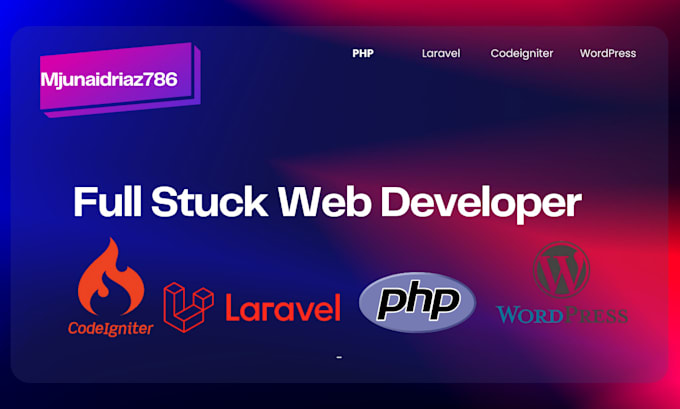 Gig Preview - Fix, develop and customize PHP laravel codeigniter wordpress