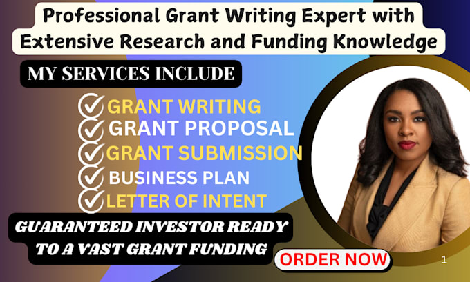 Gig Preview - Develop business plans, grant proposals, and letters of intent