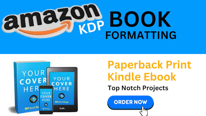 Gig Preview - Format your book for print, kindle on amazon KDP with style