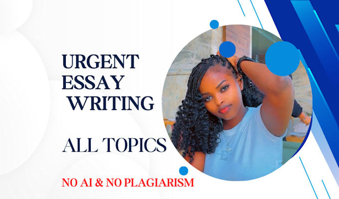 Gig Preview - Do urgent essay writing as an essay writer