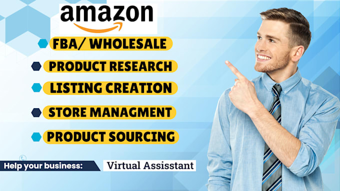 Gig Preview - Be your expert amazon fba wholesale virtual assistant