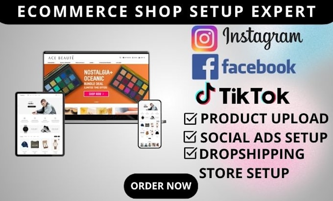 Bestseller - do tiktokshop facebook ads marketing shop setup instagram shop