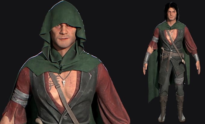 Gig Preview - Create high quality 3d realistic character aaa 3d character for game and films