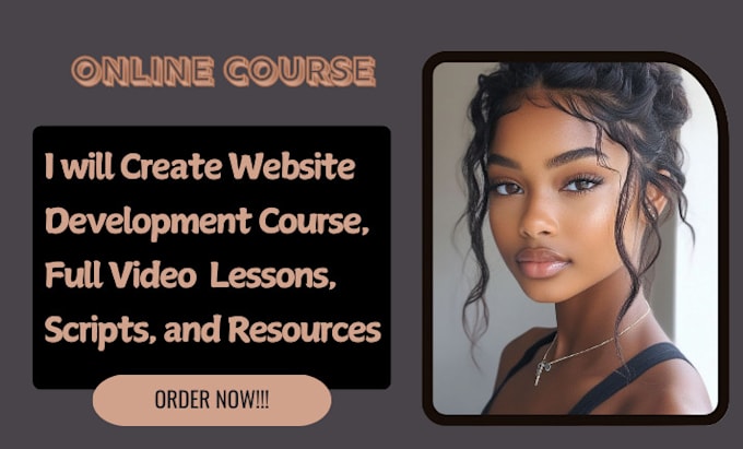 Gig Preview - Create website development course, full video  lessons, scripts, and resources