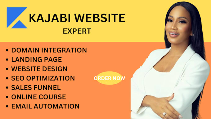 Gig Preview - Build thinkific online course website, kajabi online course kajabi website