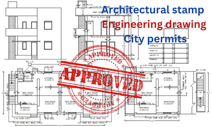 Gig Preview - Create detailed engineering drawings and mep plans for permit approval