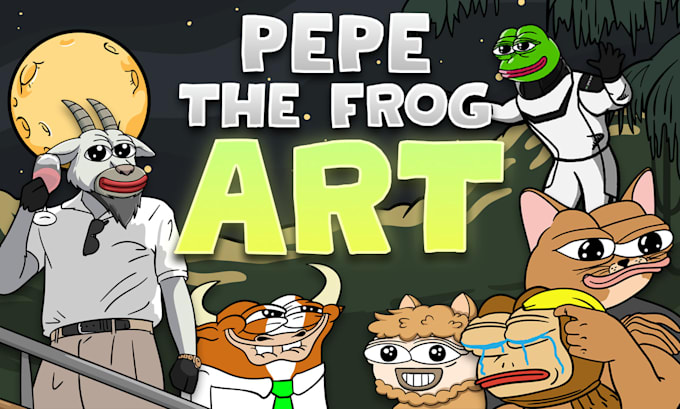 Gig Preview - Draw amazing custom pepe the frog art