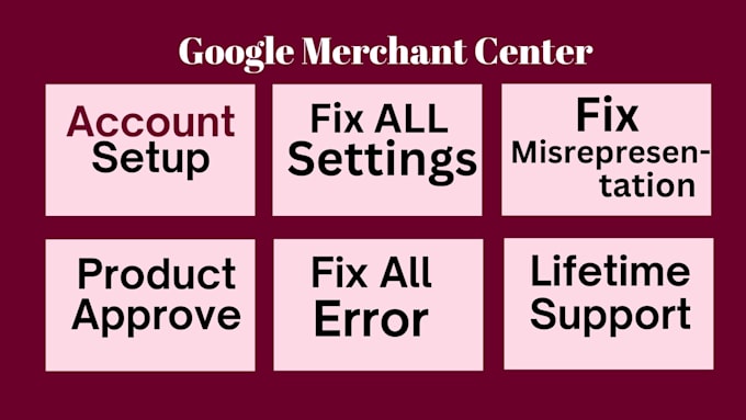 Gig Preview - Fix google merchant center suspension gmc misrepresentation and shopping ads