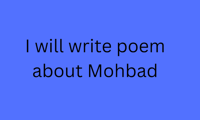 Gig Preview - Write poem about mohbad death