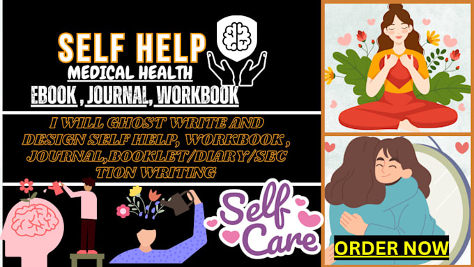 Gig Preview - Write self help ebook, medical health, KDP, design journal workbook and booklet