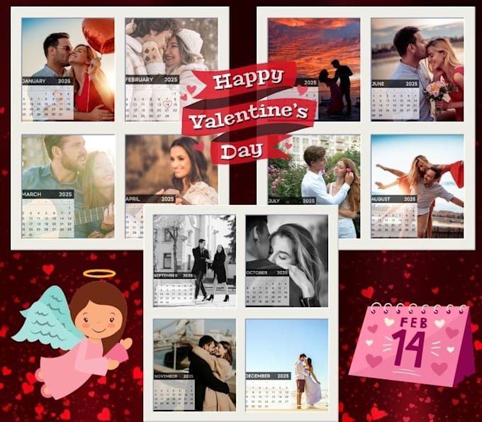 Gig Preview - Personalized 2025 calendar for valentines day