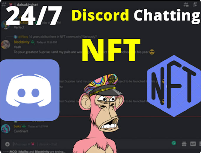 Gig Preview - Be your discord chatter discord server promotion community manager discord chat