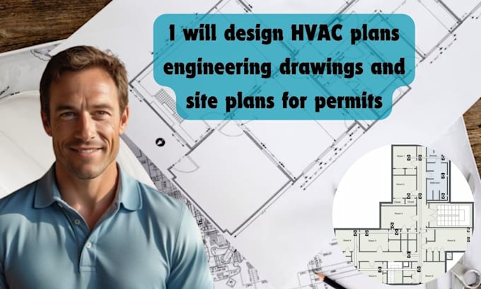 Gig Preview - Design, stamp hvac plans engineering drawings and site plans for city permits