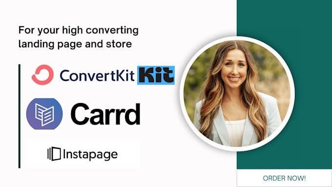 Gig Preview - Design premium convertkit carrd instapage conversion focused landing page