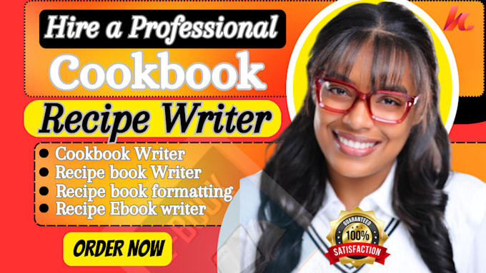 Gig Preview - Be your recipe book writer cookbook formatting cookbook design recipe creation