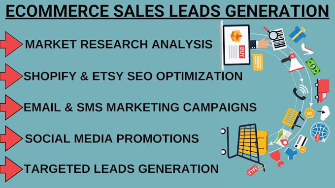 Gig Preview - Do ecommerce lead generation, market research, seo, targeted ads, email campaign