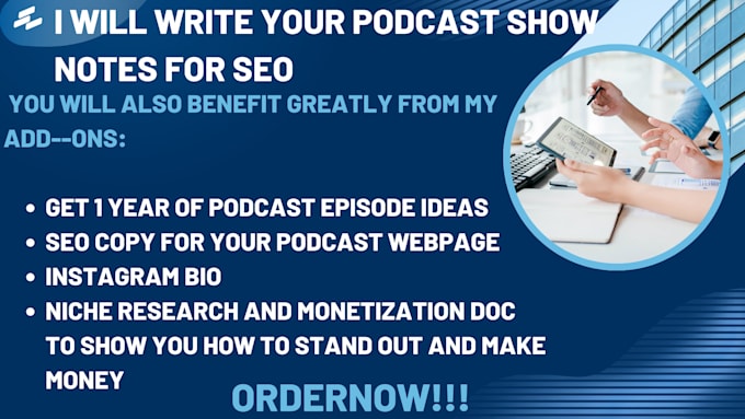 Gig Preview - Write your podcast show notes for SEO