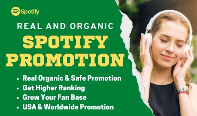 Gig Preview - Do spotify music promotion to increase spotify monthly listeners