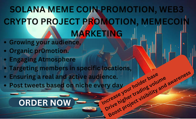 Gig Preview - Do solana meme coin promotion, web3 crypto project promotion, memecoin marketing