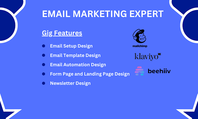 Gig Preview - Design landing page, newsletter email template using mailchimp, getresponse,