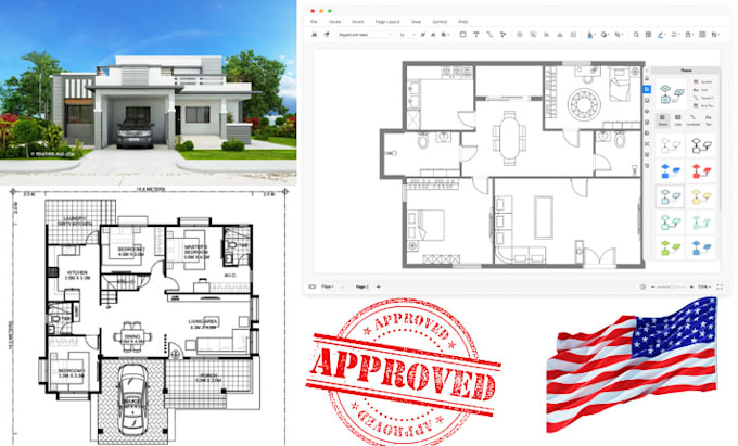 Gig Preview - Design and draft architectural floor plans for city permits